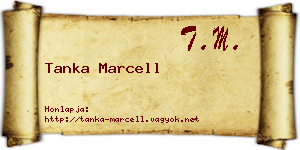 Tanka Marcell névjegykártya